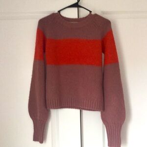 All Saints colorblock crewneck sweater